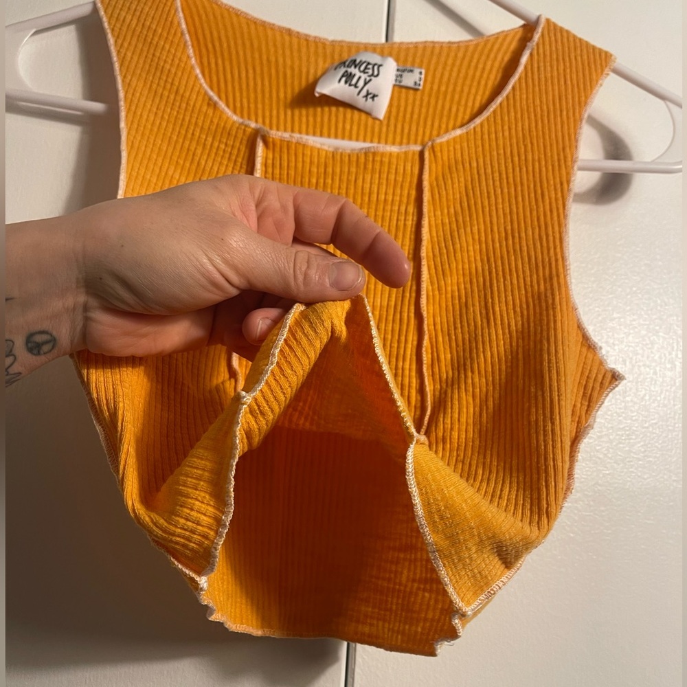 Princess Polly Yellow Crop Top - Picture 8 of 11